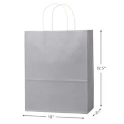 Hallmark 12.5" 12-Pack Assorted Kraft Paper Gift Bags -Hot Sale Hallmark Store 12.5 Prints and Solids 12Pack Assorted Gift Bags 5EGB6049 03