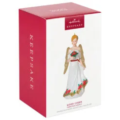 Hallmark Christmas Angels Good Cheer Ornament 9 Hallmark Christmas Angels Good Cheer Ornament -Hot Sale Hallmark Store Angel in Red Flowers Dress Keepsake Ornament 2499QXR8267 04
