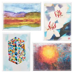 Hallmark ArtLifting Nature And Abstracts Blank Note Cards Assortment, Box Of 24 -Hot Sale Hallmark Store ArtLifting Nature Art Assorted Boxed Blank Cards 3SOM1334 03