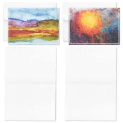 Hallmark ArtLifting Nature And Abstracts Blank Note Cards Assortment, Box Of 24 -Hot Sale Hallmark Store ArtLifting Nature Art Assorted Boxed Blank Cards 3SOM1334 05