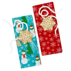 Hallmark Snowmen On Blue And Snowflakes On Red 2-Pack Giant Plastic Christmas Gift Bags -Hot Sale Hallmark Store Assorted Giant Plastic Christmas Gift Bags 5XGB1452 06