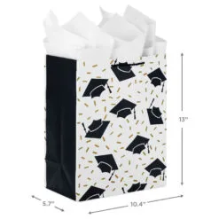 Hallmark 13" Assorted Grad Designs 3-Pack Large Gift Bags With Tissue Paper -Hot Sale Hallmark Store Assorted Grad Designs 3Pack Large Gift Bags With Tissue Paper 5GBC1015 03