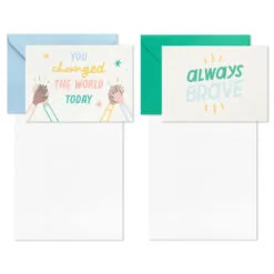 Hallmark Little World Changers™ Assorted Blank Note Cards In Caddy, Pack Of 24 -Hot Sale Hallmark Store Assorted Kids Blank Note Cards in Caddy 3SOM1188 03