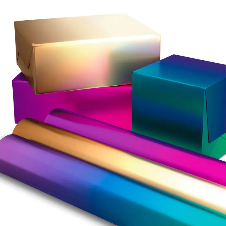 Hallmark Assorted Ombré Foil 3-Pack Wrapping Paper, 60 Sq. Ft Total 2 Hallmark Assorted Ombré Foil 3-Pack Wrapping Paper, 60 Sq. Ft Total - Image 2