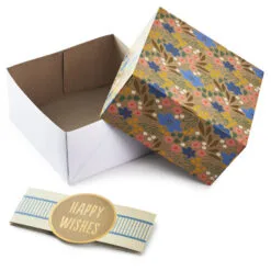 Hallmark 4", 8" And 10" Floral 3-Pack Gift Boxes With Bands -Hot Sale Hallmark Store Assorted Sizes Floral Gift Boxes With Bands 5EBC1230 03