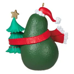 Hallmark Guacin' Around The Christmas Tree Ornament With Sound -Hot Sale Hallmark Store Avocado and Christmas Tree Keepsake Ornament 2199QGO2839 06