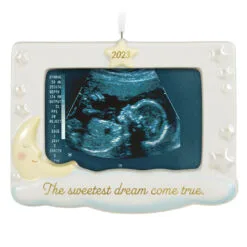 Hallmark Sweetest Dream Come True 2023 Porcelain Photo Frame Ornament