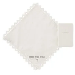Hallmark Commemorative Handkerchief And First Bible Set