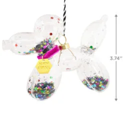 Signature Balloon Dog Premium Glass Hallmark Ornament -Hot Sale Hallmark Store Balloon Animal Dog Premium Glass Christmas Ornament 1HDL2168 03