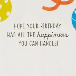 Hallmark All The Happiness Snow Globe Musical 3D Birthday Card With Motion -Hot Sale Hallmark Store Balloons Snow Globe Musical Motion 3DBirthday Card 1299WDR1212 03