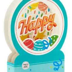 Hallmark All The Happiness Snow Globe Musical 3D Birthday Card With Motion -Hot Sale Hallmark Store Balloons Snow Globe Musical Motion 3DBirthday Card 1299WDR1212 04
