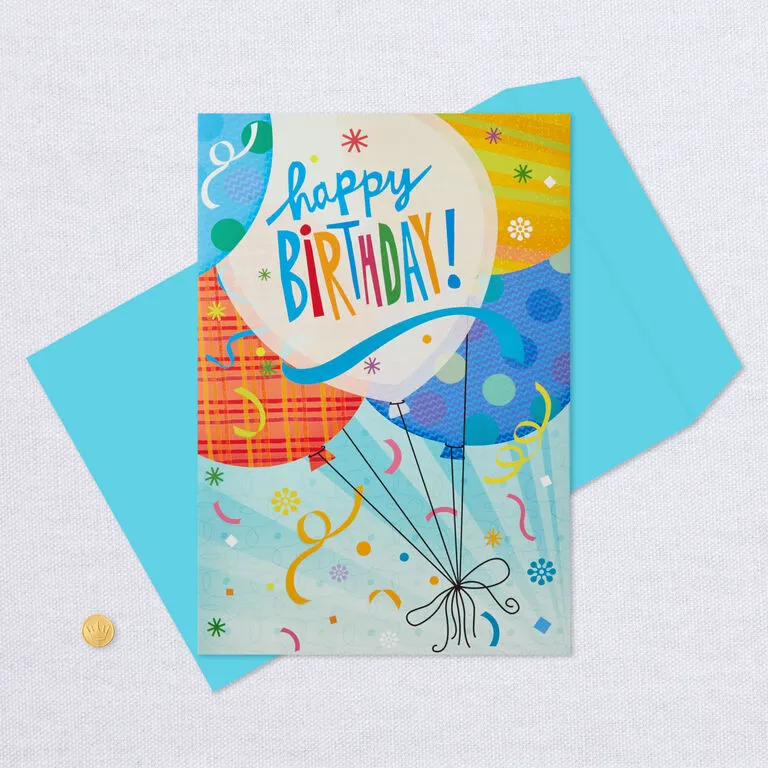 Hallmark 16" Fun Balloons Pop-Up Jumbo Birthday Card 6 Hallmark 16" Fun Balloons Pop-Up Jumbo Birthday Card - Image 6