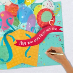 Hallmark 16" Fun Balloons Pop-Up Jumbo Birthday Card 15 Hallmark 16" Fun Balloons Pop-Up Jumbo Birthday Card -Hot Sale Hallmark Store Balloons for Fun Birthday Card 1299CBG1009 07