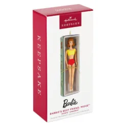 Hallmark Barbie™ Barbie's Best Friend, Midge™ Ornament -Hot Sale Hallmark Store Barbie Midge in Box Keepsake Ornament 1899QXI7009 04