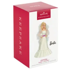 Hallmark Crystal Barbie™ Ornament 9 Hallmark Crystal Barbie™ Ornament -Hot Sale Hallmark Store Barbie in White Dress Keepsake Ornament 1899QXI6997 04