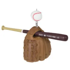 Hallmark Baseball Star 2023 Ornament -Hot Sale Hallmark Store Baseball Bat Glove and Ball Keepsake Ornament 1399QGO2697 06