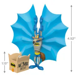 Hallmark Looney Tunes™ Wile E. Coyote™ As Batman™ Ornaments, Set Of 2 -Hot Sale Hallmark Store Batman Wile E. Coyote Keepsake Ornament 1899QXI6049 03