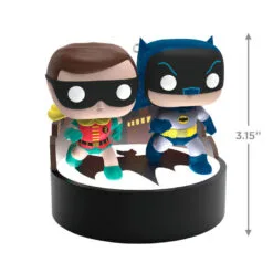 Hallmark Batman™ The Classic TV Series Batman™ And Robin™ Funko POP!® Ornament With Light And Sound -Hot Sale Hallmark Store Batman and Robin Funko Keepsake Ornament 3299QXI6299 03