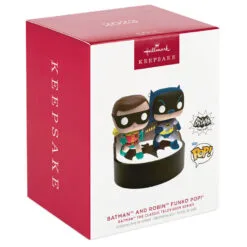 Hallmark Batman™ The Classic TV Series Batman™ And Robin™ Funko POP!® Ornament With Light And Sound -Hot Sale Hallmark Store Batman and Robin Funko Keepsake Ornament 3299QXI6299 04