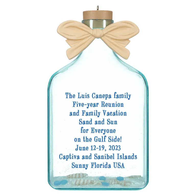 Hallmark A Day At The Beach Personalized Text Ornament 1 Hallmark A Day At The Beach Personalized Text Ornament