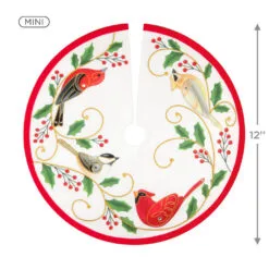 Hallmark Mini The Beauty Of Birds Christmas Tree Topper And Tree Skirt, Set Of 2 -Hot Sale Hallmark Store Beauty of Birds Mini Keepsake Tree Skirt and Topper 2599QSB6239 04