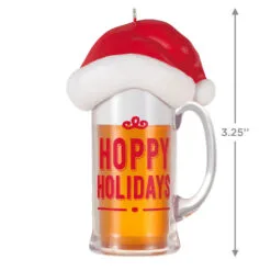 Hallmark Hoppy Holidays Ornament -Hot Sale Hallmark Store Beer Mug With Santa Hat Keepsake Ornament 1799QGO2847 03