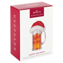 Hallmark Hoppy Holidays Ornament -Hot Sale Hallmark Store Beer Mug With Santa Hat Keepsake Ornament 1799QGO2847 04