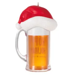 Hallmark Hoppy Holidays Ornament -Hot Sale Hallmark Store Beer Mug With Santa Hat Keepsake Ornament 1799QGO2847 06