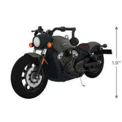 Hallmark Indian Motorcycle® Scout Bobber 2023 Metal Ornament -Hot Sale Hallmark Store Black Indian Motorcycle Keepsake Ornament 2199QXI6037 03