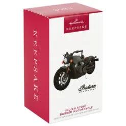 Hallmark Indian Motorcycle® Scout Bobber 2023 Metal Ornament -Hot Sale Hallmark Store Black Indian Motorcycle Keepsake Ornament 2199QXI6037 04