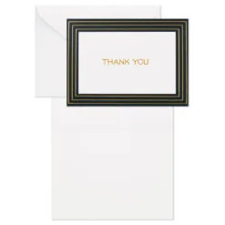 Hallmark Black And Gold Bulk Blank Thank-You Notes, Pack Of 50 10 Hallmark Black And Gold Bulk Blank Thank-You Notes, Pack Of 50 -Hot Sale Hallmark Store Black and Gold Bulk Blank ThankYou Notes Assortment 1399WTU3882 03