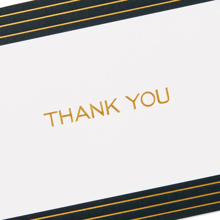 Hallmark Black And Gold Bulk Blank Thank-You Notes, Pack Of 50 6 Hallmark Black And Gold Bulk Blank Thank-You Notes, Pack Of 50 - Image 6