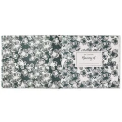 Hallmark In Loving Memory Floral Funeral Guest Book 7 Hallmark In Loving Memory Floral Funeral Guest Book -Hot Sale Hallmark Store Black and White Floral Guest Book for Funeral 1BMK1609 03
