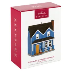 Hallmark Nostalgic Houses And Shops Special Edition 2023 Ornament -Hot Sale Hallmark Store Blue Clapboard House Keepsake Ornament 2599QXE3309 04