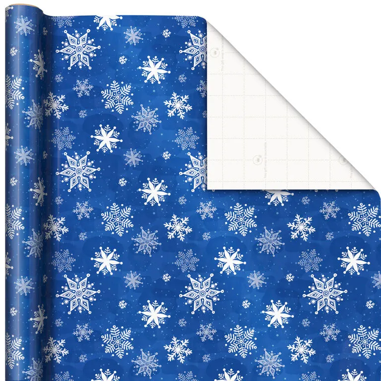 Hallmark Blue And White 3-Pack Holiday Wrapping Paper Assortment, 120 Sq. Ft. 5 Hallmark Blue And White 3-Pack Holiday Wrapping Paper Assortment, 120 Sq. Ft. - Image 5