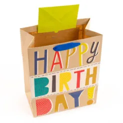 Hallmark Bold Birthday 3-Pack Assorted Gift Bags With Tissue -Hot Sale Hallmark Store Bold Birthday 3Pack Small and Large Gift Bags Tissue 5EGB6054 05