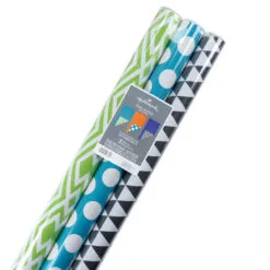 Hallmark Bold Patterns And Solids 3-Pack Reversible Wrapping Paper 13 Hallmark Bold Patterns And Solids 3-Pack Reversible Wrapping Paper -Hot Sale Hallmark Store Bold Patterns and Solids 3Pack Reversible Wrapping Paper 5EWR6429 07