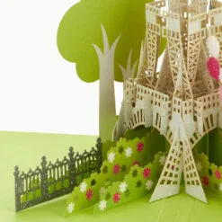 Hallmark Bonjour Eiffel Tower 3D Pop-Up Hello Card -Hot Sale Hallmark Store Bonjour Eiffel Tower 3D PopUp Hello Card 1299LAD9664 04