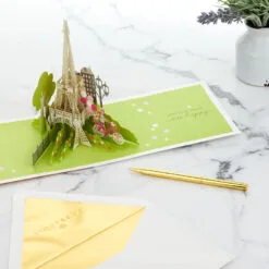 Hallmark Bonjour Eiffel Tower 3D Pop-Up Hello Card -Hot Sale Hallmark Store Bonjour Eiffel Tower 3D PopUp Hello Card 1299LAD9664 08