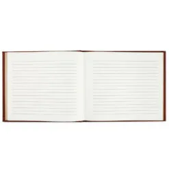 Hallmark Brown Hexagonal Pattern Guest Book -Hot Sale Hallmark Store Brown Faux Leather Geometric Pattern Guest Book 1EDY3152 03