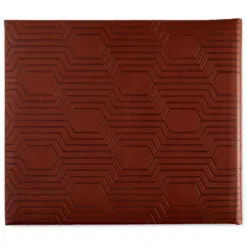 Hallmark Brown Hexagonal Pattern Guest Book -Hot Sale Hallmark Store Brown Faux Leather Geometric Pattern Guest Book 1EDY3152 04