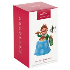 Hallmark Elf Did You Hear That? Ornament With Sound 9 Hallmark Elf Did You Hear That? Ornament With Sound -Hot Sale Hallmark Store Buddy the Elf With Spaghetti Keepsake Ornament 2099QXI6097 04