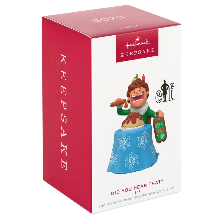 Hallmark Elf Did You Hear That? Ornament With Sound 4 Hallmark Elf Did You Hear That? Ornament With Sound - Image 4