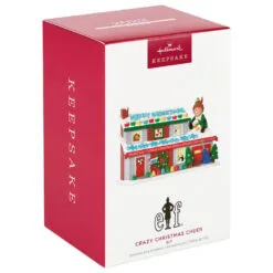 Hallmark Elf Crazy Christmas Cheer Musical Ornament With Light -Hot Sale Hallmark Store Buddy the Elf on Christmas House Keepsake Ornament 3999QXI7069 04