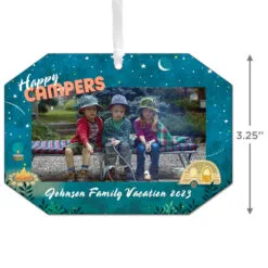 Hallmark Happy Campers Personalized Text And Photo Metal Ornament -Hot Sale Hallmark Store Camping Personalized Christmas Ornament 1OFM1001B10 03