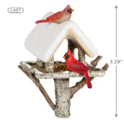 Hallmark Marjolein's Garden Winter Cardinals Ornament -Hot Sale Hallmark Store Cardinals Birdfeeder Keepsake Ornament 1899QXR8099 03