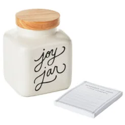 Hallmark Ceramic Joy Jar And Notepad, Set Of 2 -Hot Sale Hallmark Store Ceramic Joy Jar and Note Pad 1SNN1080 03
