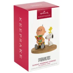 Hallmark The Peanuts® Gang Sunday Morning Funnies Ornament -Hot Sale Hallmark Store Charlie Brown Reading Comics Keepsake Ornament 2199QXI7039 04