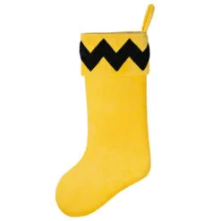 Hallmark The Peanuts® Gang Charlie Brown Stocking -Hot Sale Hallmark Store Charlie Brown Yellow and Black Keepsake Stocking 1QSB6307 06