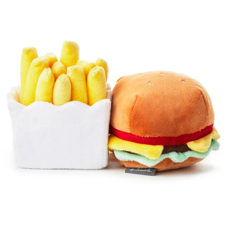 Hallmark Better Together Burger And Fries Magnetic Plush, 5" 3 Hallmark Better Together Burger And Fries Magnetic Plush, 5" - Image 3